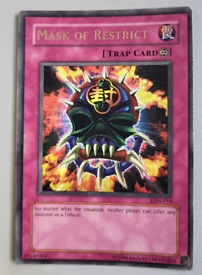 Yugioh - Mask Of Restrict LON-018 ULTRA RARE GOOD CONDITION SEE PICS • $12.43