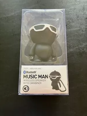 Itek Music Man- Bluetooth Wireless Speaker With Carabiner- Factory Sealed- Black • $20