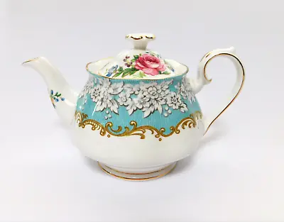 Rare Vintage Royal Albert ENCHANTMENT TEAPOT English China Medium 2 Cup VGC 1950 • $399