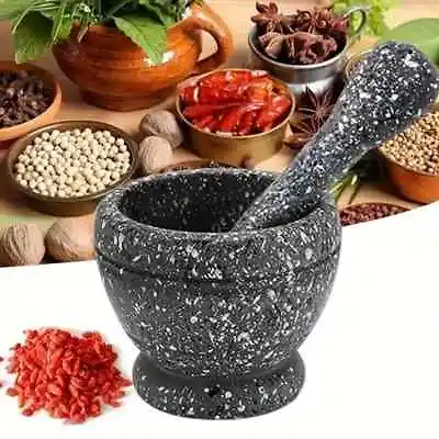 1 Set Kitchen Garlic Mortar Pounding Chili Bowl Mortar And Pestle Set For Gar • $12.99