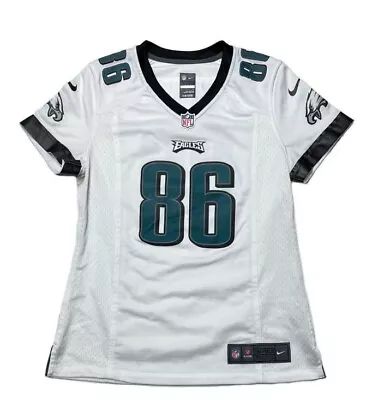 Nike Philadelphia Eagles Zach Ertz #86 Women White Jersey SZ Small On Field NFL • $40