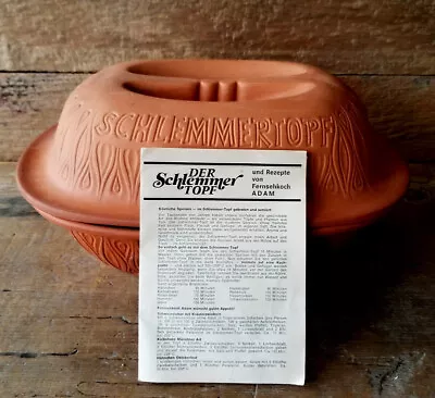 Schlemmertopf Scheurich Keramik 833 Terracotta Clay Baking Pot Dish Cooker • $38