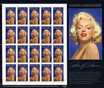 20 Mint MARILYN MONROE STAMPS Some Like It Hot Gentlemen Prefer Blondes Misfits • $13.70