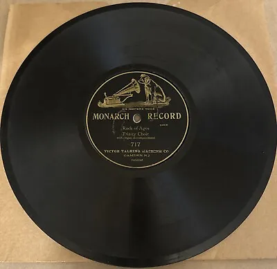 Monarch 78 RPM Trinity Choir - Rock Of Ages 717 V Victor • $16