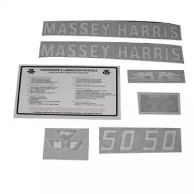 50 Decal Set Vinyl Fits Massey Harris 50 • $162.94