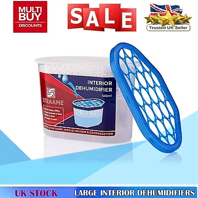 £12.35 • Buy Indoor Condensation Dehumidifier Moisture Absorber Damp Wet Windows Water Remove