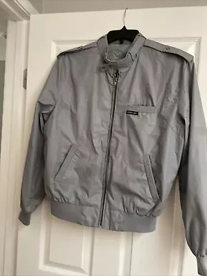 VIntage Members Only Original Iconic Racer  Gray Jacket Size Large (42)' • $15