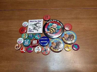 Vintage Pinback Button Lot Of 22 All In Great Condition USA Some Very Rare • $24.75