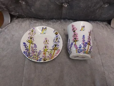 Yankee Candle Glass Plate And Cup Candle Holders Pretty Butterflys • £19.99
