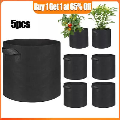 5 Pack Potato Grow Bags Vegetable Plant Grow Bags Breathable Garden Planting • £9.39