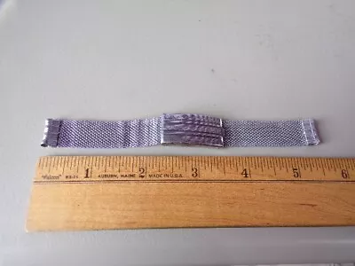 Vintage Unmarked 40's Stainless Mesh 14mm Watch Band • $32.39