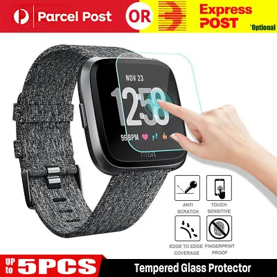 2/4/10PCS Tempered Glass Screen Protector For Fitbit Versa Smart Watch AU • $5.27