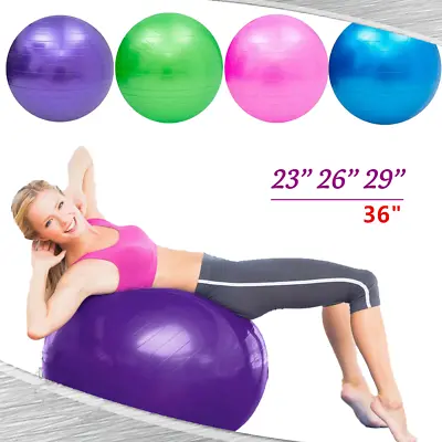 $13.53 • Buy 26  29  36  Exercise Workout Yoga Ball Anti Burst For Fitness Balance Control US