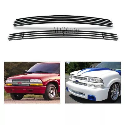 Grill Fits 1998-2004 Chevy S-10 /1998-2005 Blazer Polished Upper Billet Grille • $42.42