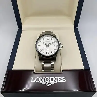 Longines Conquest V.H.P. 41mm Steel Ceramic Silver Dial Mens Watch L3.719.4.76.6 • $799