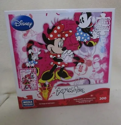 Mega Puzzles~ Minnie Mouse~ Disney Expressions~ Minnie Forever ~300 Piece Puzzle • $6.99