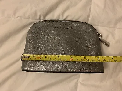Michael Kors Silver Cosmetic Bag • $40