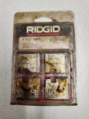 $25 • Buy Ridgid 37845 1-1/2  Npt 12r Pipe Threading Dies Or 11r 111r 30-a 31-a 00-r New