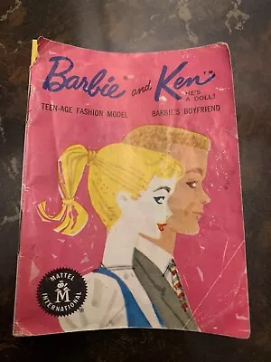 Vintage 1960’s Mattel Barbie And Ken Mini-Catalog - Booklet - Fashions - PINK • $7