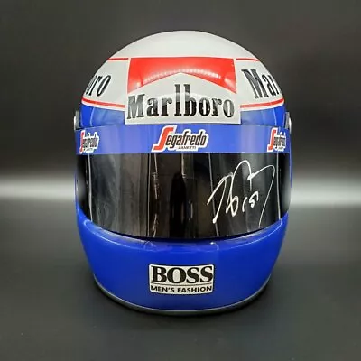 Alain Prost Signed Helmet Visor 1985 F1 McLaren Display 1:1 Scale AS-00673 • $7500