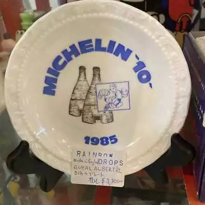 Michelin Bibendum Vintage Plate Royal Albert 1985 13cm White From Japan Used • $98