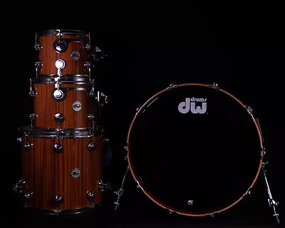 DW 4 Piece Collector's Series Maple Mahogany Shell Pack Natural Gloss Lacquer • $5999