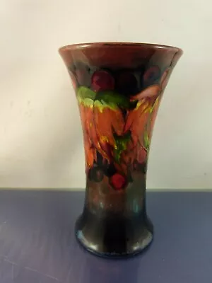 FLAMBE Moorcroft LEAF & BERRY TRUMPET VASE 6  1928-1949 Signed • $684.45