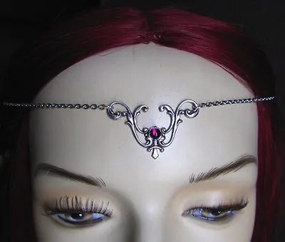 Silver Renaissance Medieval Elf Elven Circlet Crown Headpiece Headdress Jewelry • $21.99