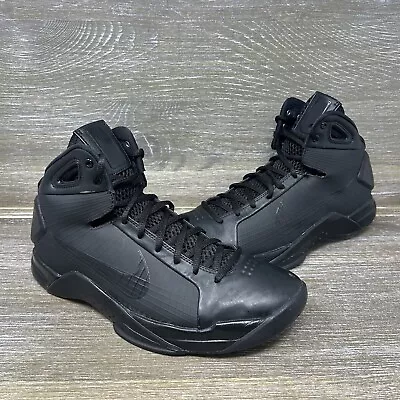 Nike Hyperdunk '08 Retro Triple Black Basketball Shoes 820321-002 Mens Size 9 • $64.99