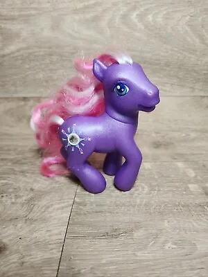 2009 My Little Pony G3 Gem Jewel Purple Star Dasher Tinsel Hair  • $11