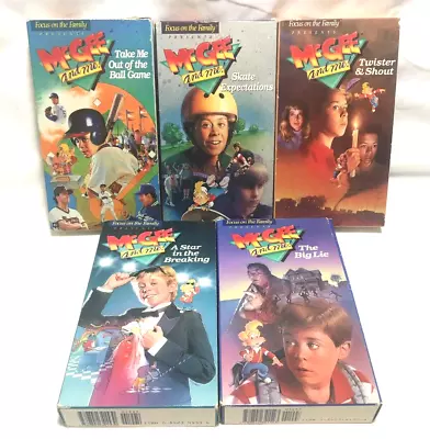 McGee And Me VHS Lot Of 5 Tapes Focus On The Family Christian Children • $16.07