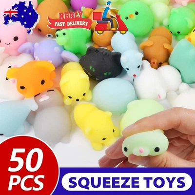 $18.95 • Buy 50Pc Squishies Kawaii Mochi Squeeze Toys Mini Animal Squishy Stretch Anti Stress