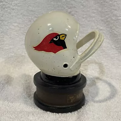 VERY RARE 1960's St. Louis Cardinals Mr. Touchdown Cast Iron Helmet W/Stand COOL • $149.99