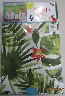 Table Cloth..vinyl..umbrella W / Zipper Closure... 52 X 70  • $10.99