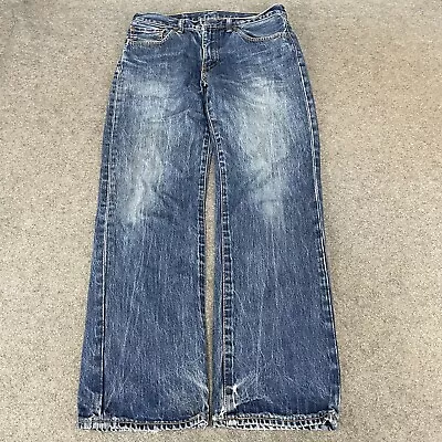 LEVIS 751 Jeans Mens 32 Blue Straight Regular Denim W32 L30 (20289) • £13