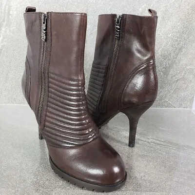 Miss Sixty Boots Womens Size 40 / US 9 FELAN Brown Ankle Booties Shoes • $59.99