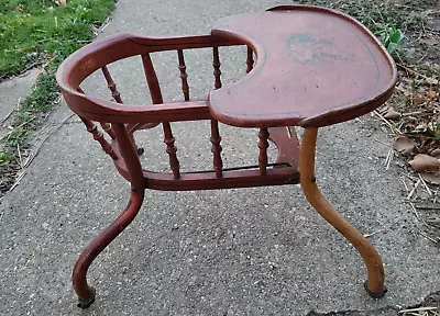 Antique Baby Wooden Walker Bouncer Original Paint & Stencil Curved Legs. Rare • $165