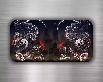 Zombie Robot Vehicle License Plate Front Auto Car Tag Decor Bumper WH85 • $19.95