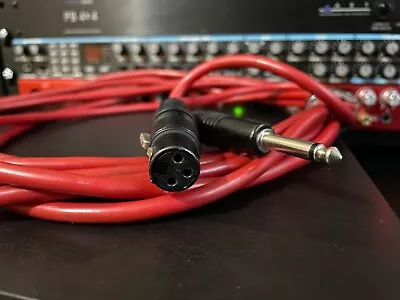 TESTED Piranha XLR To 1/4  Jack 6m - Instrument Microphone Cable 71 • £10.99