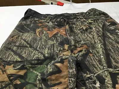 Cabela's Pants Men's 36 Reg 100% Cotton Camo  Hunting Lined Mossy Oak Break Up • $22.46