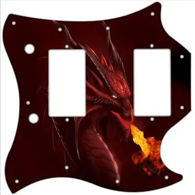 SG Standard Pickguard Custom Gibson Graphical Guitar Scratch Plate Dragon Breath • $60.04