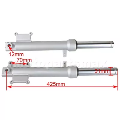 Front Shock Absorber Suspension For GY6 50cc 150cc Scooter Moped • $37.95