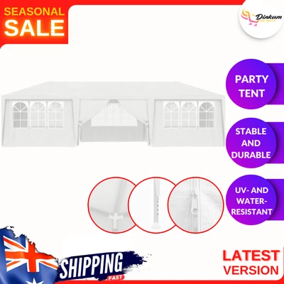 $276.20 • Buy Gazebo Party Wedding Tent Outdoor Marquee Party Canopy Event Shade White 4x9m AU