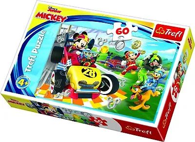 £7.49 • Buy Trefl 60 Piece Kids Disney Junior Mickey Mouse Race Big Pieces Jigsaw Puzzle NEW