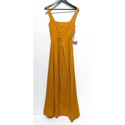 $275 • Buy Staud Mustard Yellow Honey Wells Maxi Dress Size 6