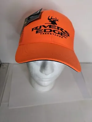 $12.99 • Buy Rivers Edge Treestands Hat Snapback Blaze Orange Hunting Hat New With Tags