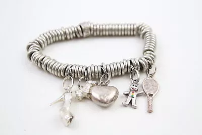 Links Of London Sweetie Bracelet Sterling Silver Charms Dog Heart Tennis (67g) • £27.67