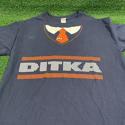 Chicago Bears Mike Ditka Dash Soldier Field T-Shirt Blue Size Large • $18.75