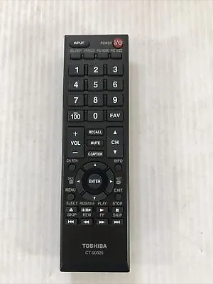 $3.99 • Buy New TV Remote Control CT-90325 For Toshiba 50L2200U 37E20 22AV600 32C120U