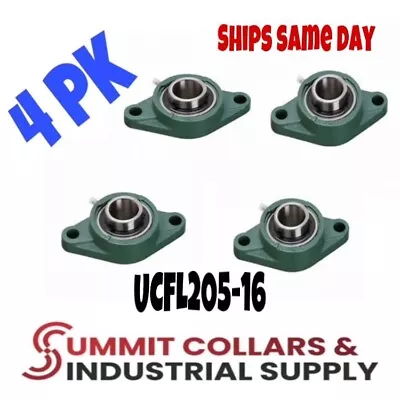 UCFL205-16 Pillow Block Flange Mounted Bearing 1  Bore 2 Bolt (4 Pk) • $24.89